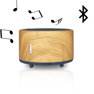 Máy Tạo Độ Ẩm Siêu Âm USB Bluetooth Loa Nghe Nhạc 7 Đèn LED Nhiều Màu Sắc Thay Đổi Máy Khuếch Tán Tinh Dầu Hương Liệu